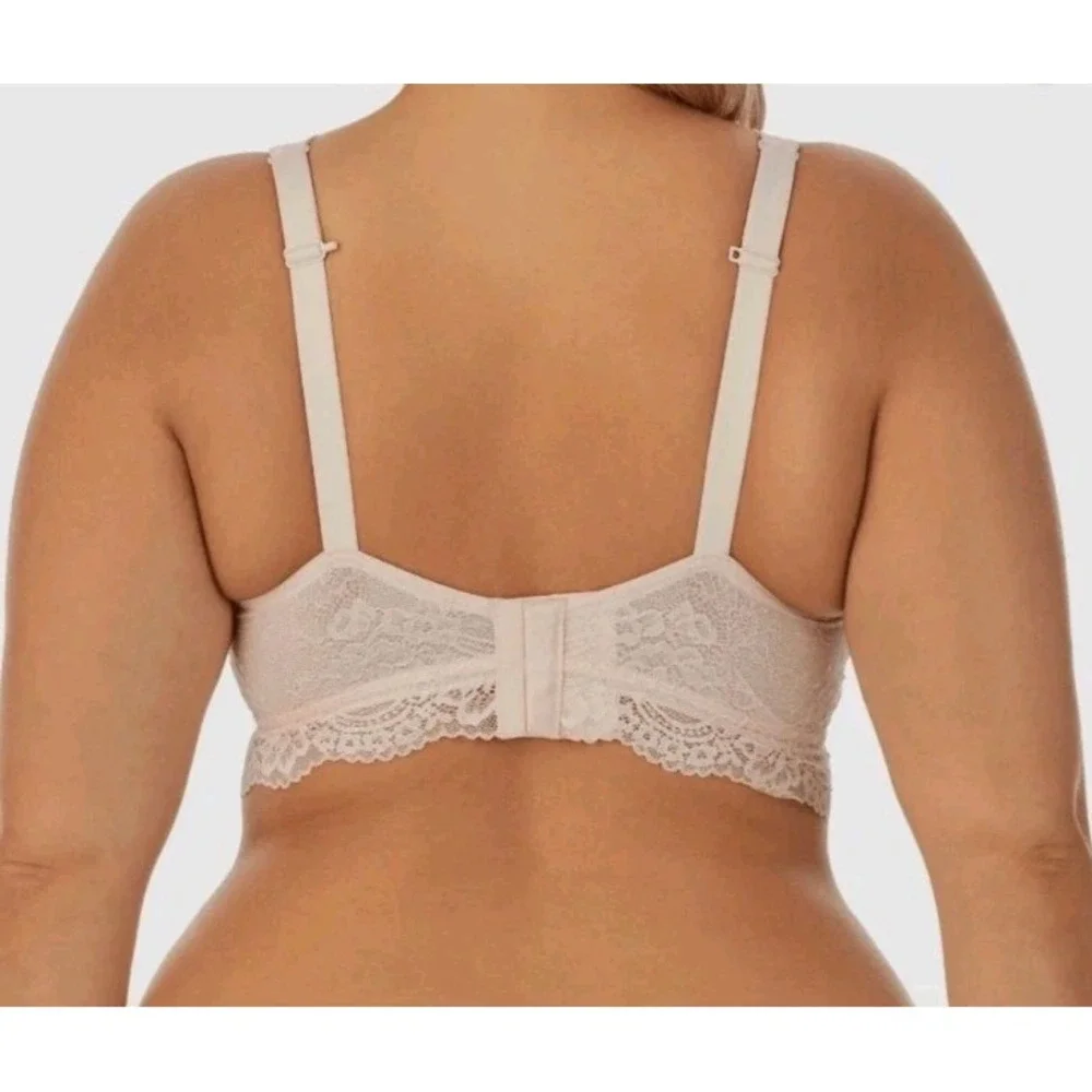 Secret Treasures Full Figure Size 3X Bralette Lot Of 3 - 2 Suntan, 1 Pebble Gray